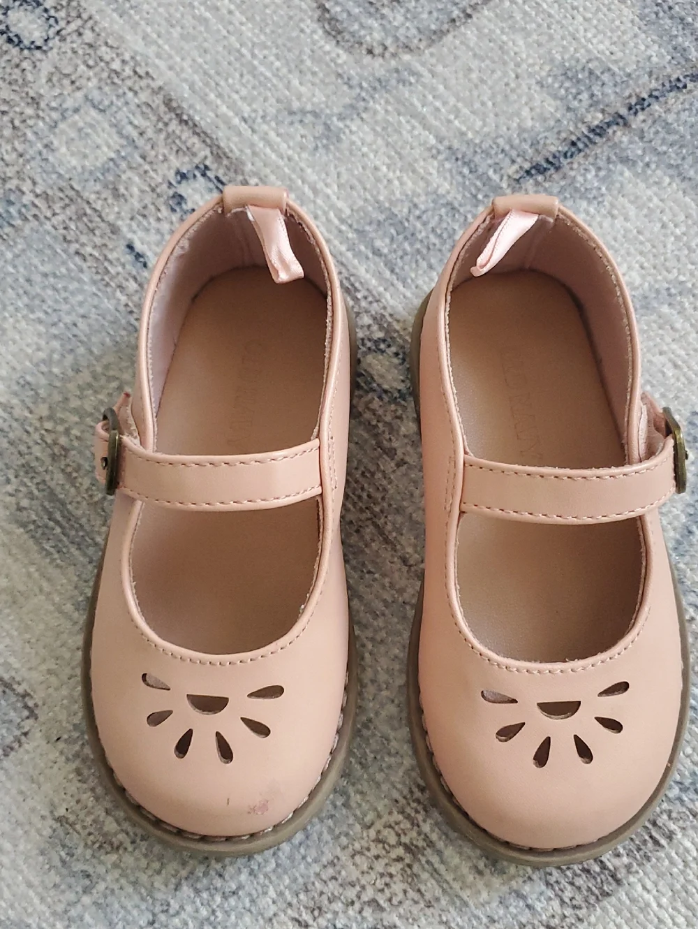 Old Navy Toddler Girls Bamboo Pink Mary Jane Shoes Sz7